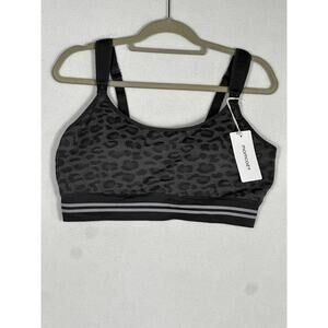 Momcozy Nursing Pumping Bra 3XL Leopard Print NWT Breast Feeding Gray